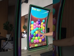 curved touch screen monitor with halo LED for gaming/slot machines