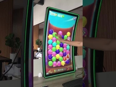 Monitor LCD a touchscreen esterno di grado industriale 32 ̊C Tipo LED Halo Display curvo Alta luminosità