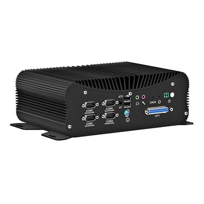 Fanless GPIO Industrial Embedded Mini PC Dual LAN RS422